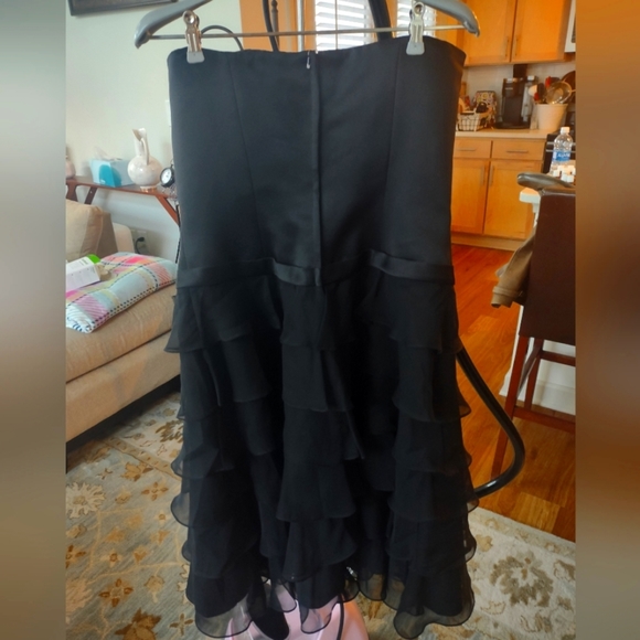 Saison Blanche Black Cocktail Dress - Size 12 - Picture 2 of 11